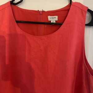 J.Crew Vibrant melon colored  Sleeveless Dress